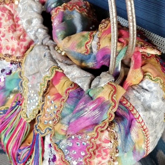 VINTAGE SILK HANDBAG BY RITA DIANA BY MYLINKA - Picture 1 of 4